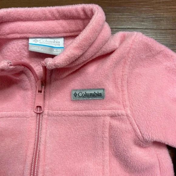 Columbia baby girl Pink Fleece jacket 6-12 months - Picture 3 of 7